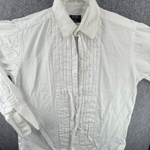 Gitman Bros Formal USA Cotton 16 34 French Cuff White American Mens Button Up